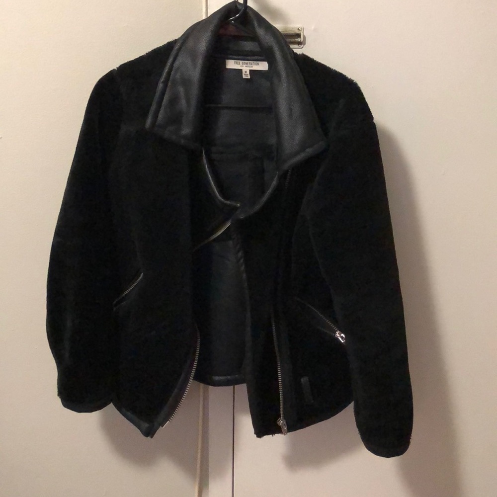 Teddy Oversized Motorcycle Coat